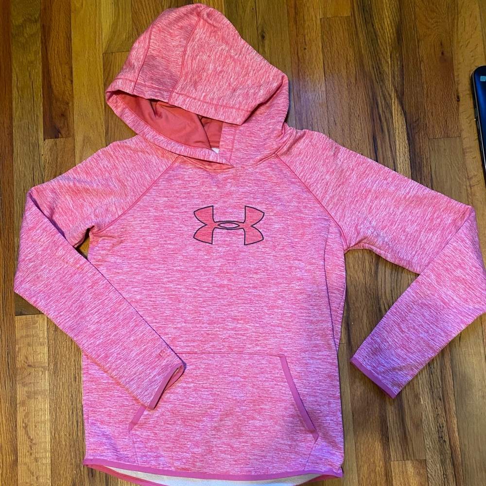 Pink under armour hoodie